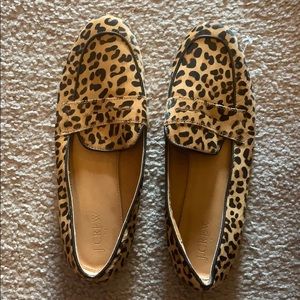 J crew leopard loafers